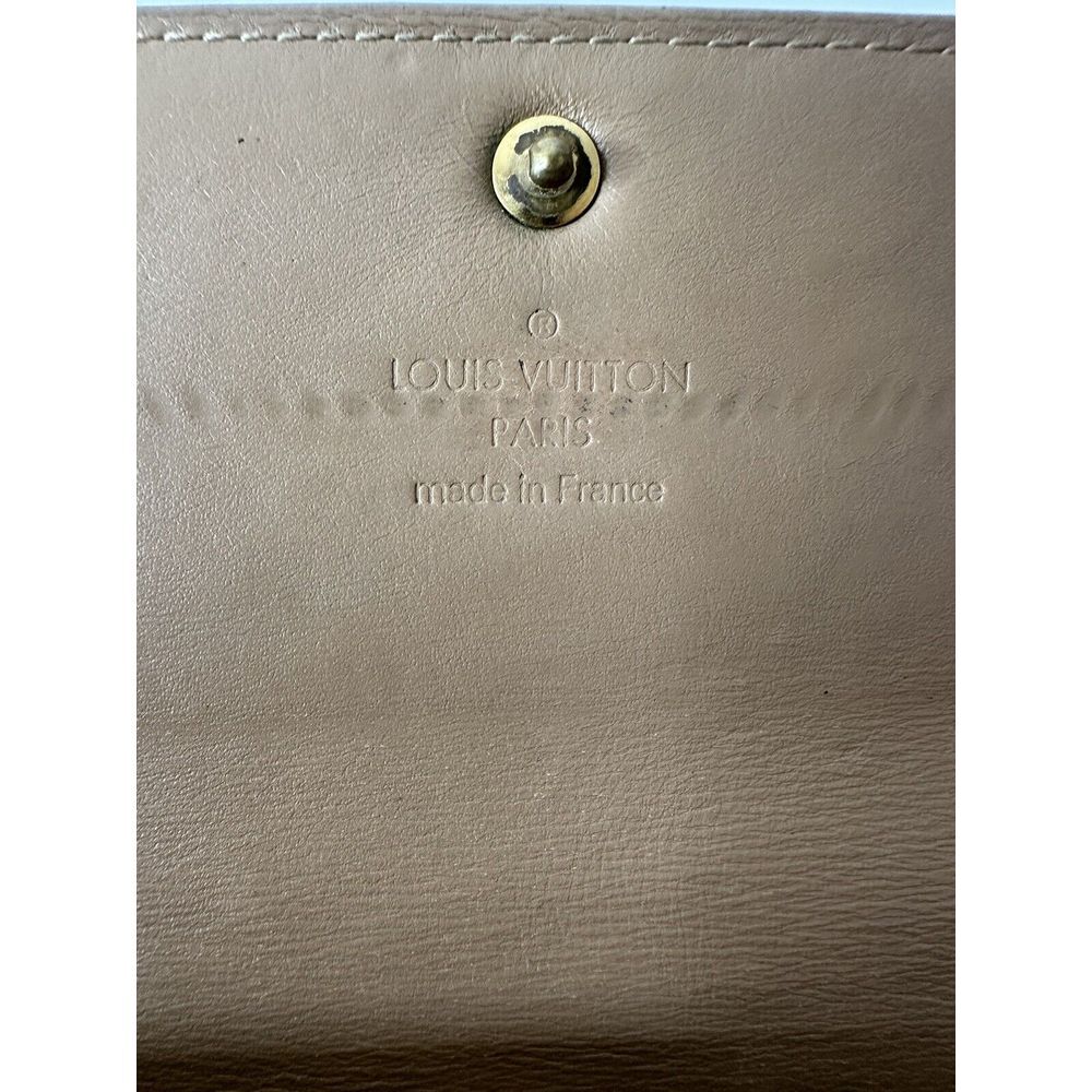 Louis Vuitton‎ Wallet Yellow Gold Vernis Monogram Organizer Slots Pocket 3 Fold - Picture 8 of 14